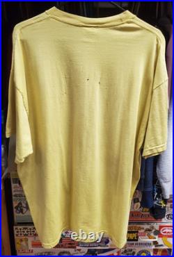 Vintage 90'S 5.0 RESTO Ford Mustang Parts OG Shop Car Yellow Shirt Size X Large