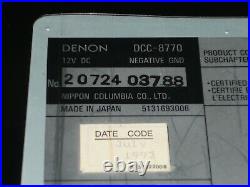 Vintage 90's Denon DCC-8770 FM/AM Receiver In Dash Car CD Player Untested Parts