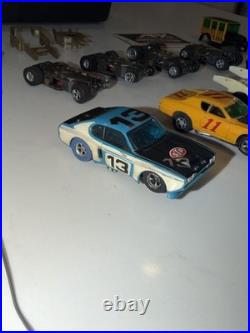 Vintage AFX Slot Car Collection 1970s 7 Complete Cars And Parts