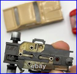Vintage AFX Slot Car Parts Lot Race Car 4 Bodies, Chassis, Motors, Axels