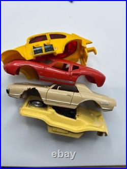 Vintage AFX Slot Car Parts Lot Race Car 4 Bodies, Chassis, Motors, Axels