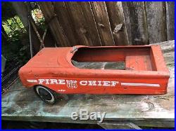 Vintage AMF 503 50s era Fire Chief Pedal Car Metal Toy Ride Repair/Parts