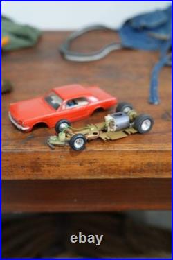 Vintage AMT Model Slot Car 1966 Mustang GT Fastback 1/24 Scale Parts