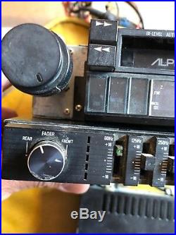 Vintage Alpine 7163 am/fm cassette car stereo & 2 Alpine Equa 3213 & 3214 PARTS
