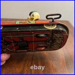 Vintage Antique Linemar Disney Donald Duck Wind-Up Car Tin SEE PHOTOS? PARTS
