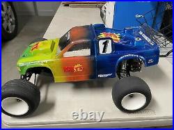 Vintage Associated RC-10 T3 Stadium Truck Custom Painted Body 1/10 Scale Roller