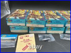Vintage Athearn HO Scale Train Lot 10 Freight Cars ATSF Locomotive Parts Boxes