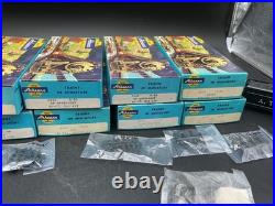 Vintage Athearn HO Scale Train Lot 10 Freight Cars ATSF Locomotive Parts Boxes