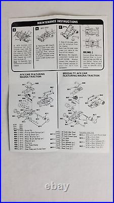 Vintage Aurora #1420 AFX Pit Kit With Two Magna Traction Cars & Parts Mint WithB