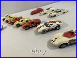 Vintage Aurora Slot Car Lot Cars / bodies / parts/ case