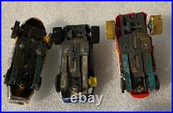 Vintage Aurora Slot Cars for Parts Not Working Lot of 3