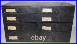 Vintage Auto Light Bulb Cabinet with 228 Bulbs Industrial Parts Drawer Chest
