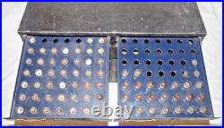 Vintage Auto Light Bulb Cabinet with 228 Bulbs Industrial Parts Drawer Chest