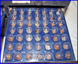 Vintage Auto Light Bulb Cabinet with 228 Bulbs Industrial Parts Drawer Chest