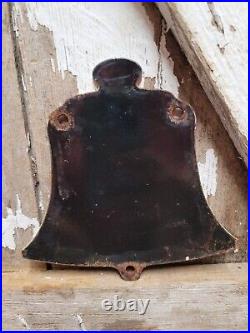 Vintage Bell Porcelain Sign Gasoline Oil Gas Pump Plate Service Car Parts Garage