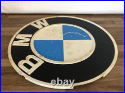 Vintage Bmw Plastic Original Dealer / Promotional 12 Logo Sign -empire CC Parts
