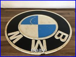 Vintage Bmw Plastic Original Dealer / Promotional 12 Logo Sign -empire CC Parts