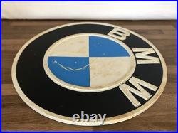 Vintage Bmw Plastic Original Dealer / Promotional 12 Logo Sign -empire CC Parts