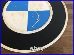 Vintage Bmw Plastic Original Dealer / Promotional 12 Logo Sign -empire CC Parts