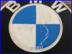 Vintage Bmw Plastic Original Dealer / Promotional 12 Logo Sign -empire CC Parts