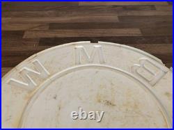 Vintage Bmw Plastic Original Dealer / Promotional 12 Logo Sign -empire CC Parts