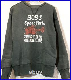 Vintage Bob's Speed Parts Sweatshirt Car Club 50s 60s Reprint Rare Hot Rod Used