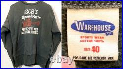 Vintage Bob's Speed Parts Sweatshirt Car Club Reprint Rare 50s-60s
