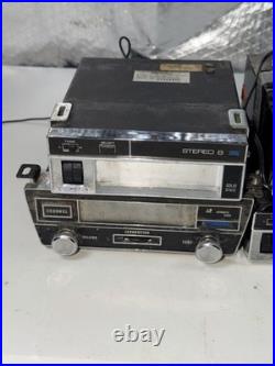 Vintage Car 8-Track Cassette Player Lot Of 6 Medallion Tenna Audiovox Parts READ