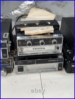 Vintage Car 8-Track Cassette Player Lot Of 6 Medallion Tenna Audiovox Parts READ