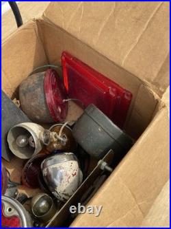 Vintage Car & Motorcycle Lights Parts Lot- Tail Light, Lenses, Housing! As is