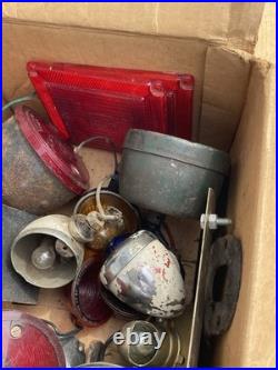 Vintage Car & Motorcycle Lights Parts Lot- Tail Light, Lenses, Housing! As is