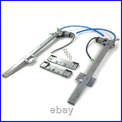 Vintage Car Street Hot Rat Rod Flat Glass Power Window Kit U Wire It 2 Door Kit