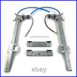 Vintage Car Street Hot Rat Rod Flat Glass Power Window Kit U Wire It 2 Door Kit