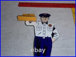 Vintage Chevrolet Genuine Parts 12 Metal Gasoline & Oil Salesman Car Truck Sign