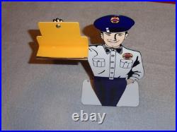 Vintage Chevrolet Genuine Parts 12 Metal Gasoline & Oil Salesman Car Truck Sign