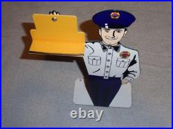 Vintage Chevrolet Genuine Parts 12 Metal Gasoline & Oil Salesman Car Truck Sign