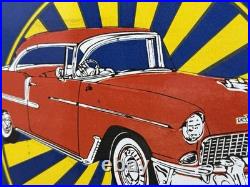 Vintage Chevrolet Porcelain Sign We Use Genuine Parts Chevy Bowtie Car Dealer