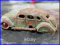 Vintage Chrysler Airflow Toy Car Prewar 1935'my Friends' Wind Up Japan Parts