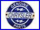 Vintage-Chrysler-Porcelain-Sign-Genuine-Parts-Dealer-Truck-Car-Service-Sales-12-01-tgad