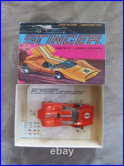 Vintage Classic Industries Orange Stinger 1/24 Slot Car with Box & Parts List