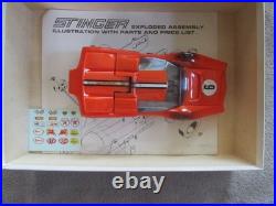 Vintage Classic Industries Orange Stinger 1/24 Slot Car with Box & Parts List