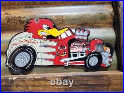 Vintage Clay Smith Cams Porcelain Sign Old Camshaft Engine Race Car Parts Auto
