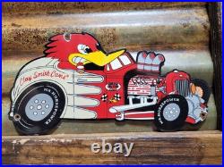 Vintage Clay Smith Cams Porcelain Sign Old Camshaft Engine Race Car Parts Auto