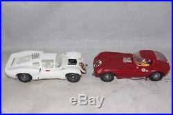 Vintage Cox 1/24 Slot Car Lot Cheetah Chaparral Parts & Case Free Shipping