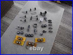 Vintage Cox 1/32 1/24 SLOT CAR Chassis LOT magn Wheels & Axles misc parts nascar