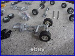 Vintage Cox 1/32 1/24 SLOT CAR Chassis LOT magn Wheels & Axles misc parts nascar