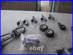 Vintage Cox 1/32 1/24 SLOT CAR Chassis LOT magn Wheels & Axles misc parts nascar