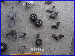 Vintage Cox 1/32 1/24 SLOT CAR Chassis LOT magn Wheels & Axles misc parts nascar