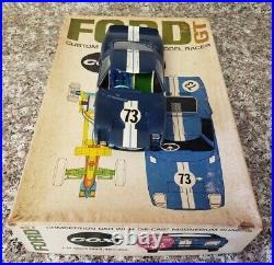 Vintage Cox Ford GT Slot Car, K&B Controller, Parts/Restoration