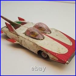 Vintage Cragstan Japan 1950s Fire Bird 3 Tin Space Toy Car Battery For Parts